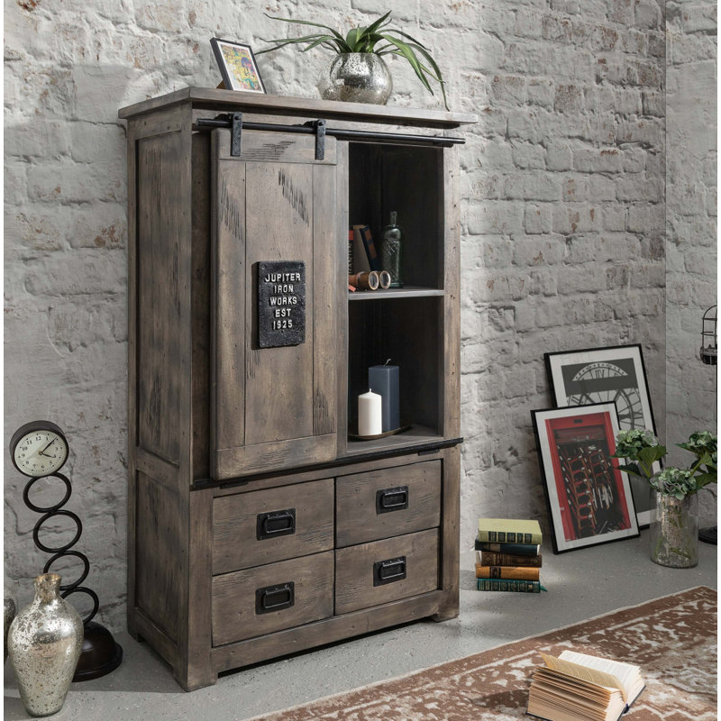 Massivmoebel24 Railway Bookcase Wayfair.co.uk